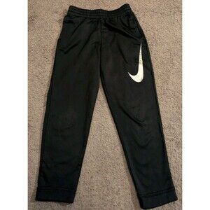 Nike Therma Fit Black Joggers Basketball Sweatpants CJ6882-010 Youth M